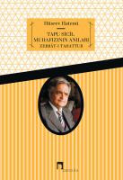 Tapu Sicil Muhafızının Anıları Zerrât-ı Tahattur