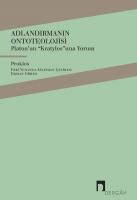 Adlandırmanın Ontoteolojisi Platon'un 